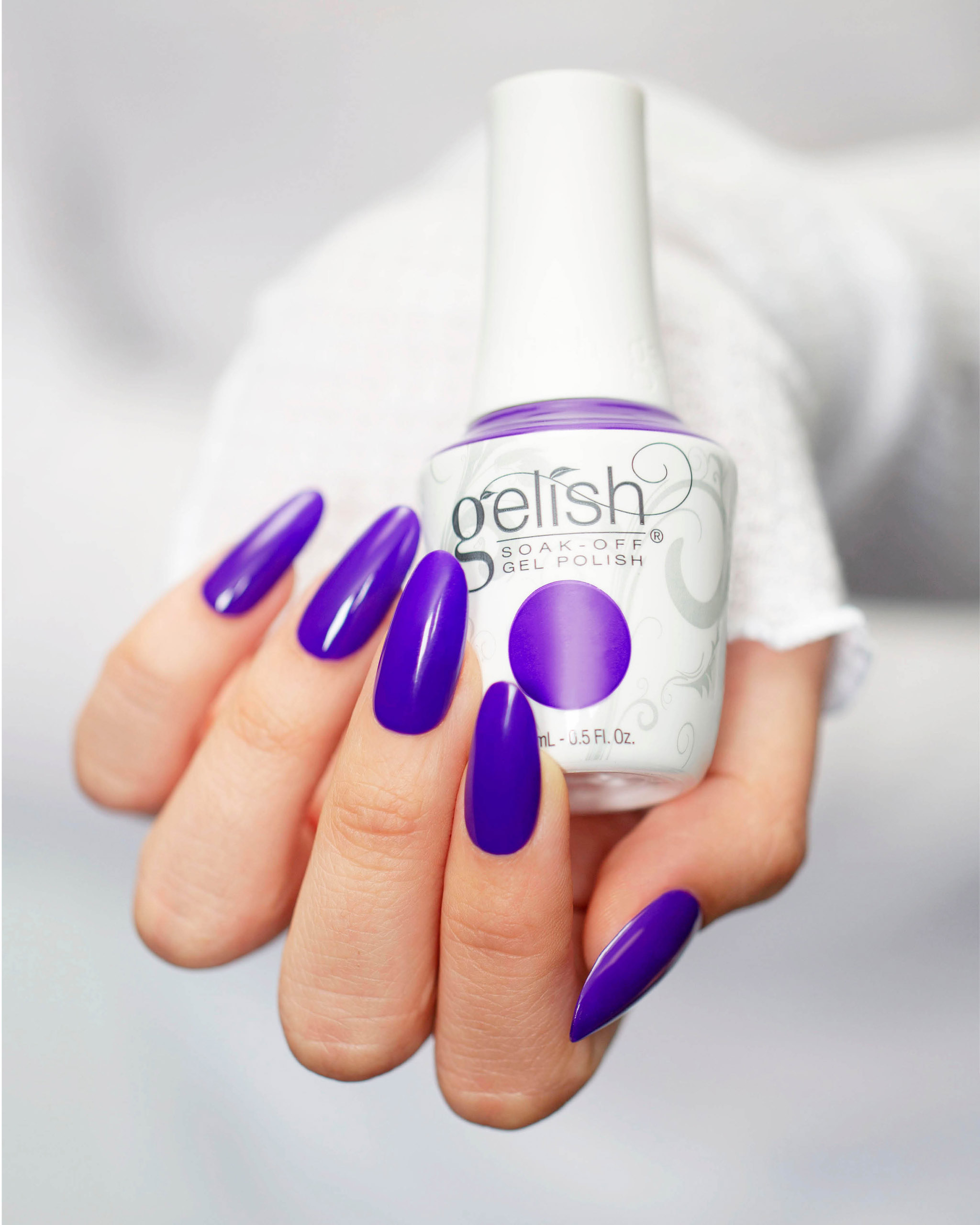 Blue nail polish