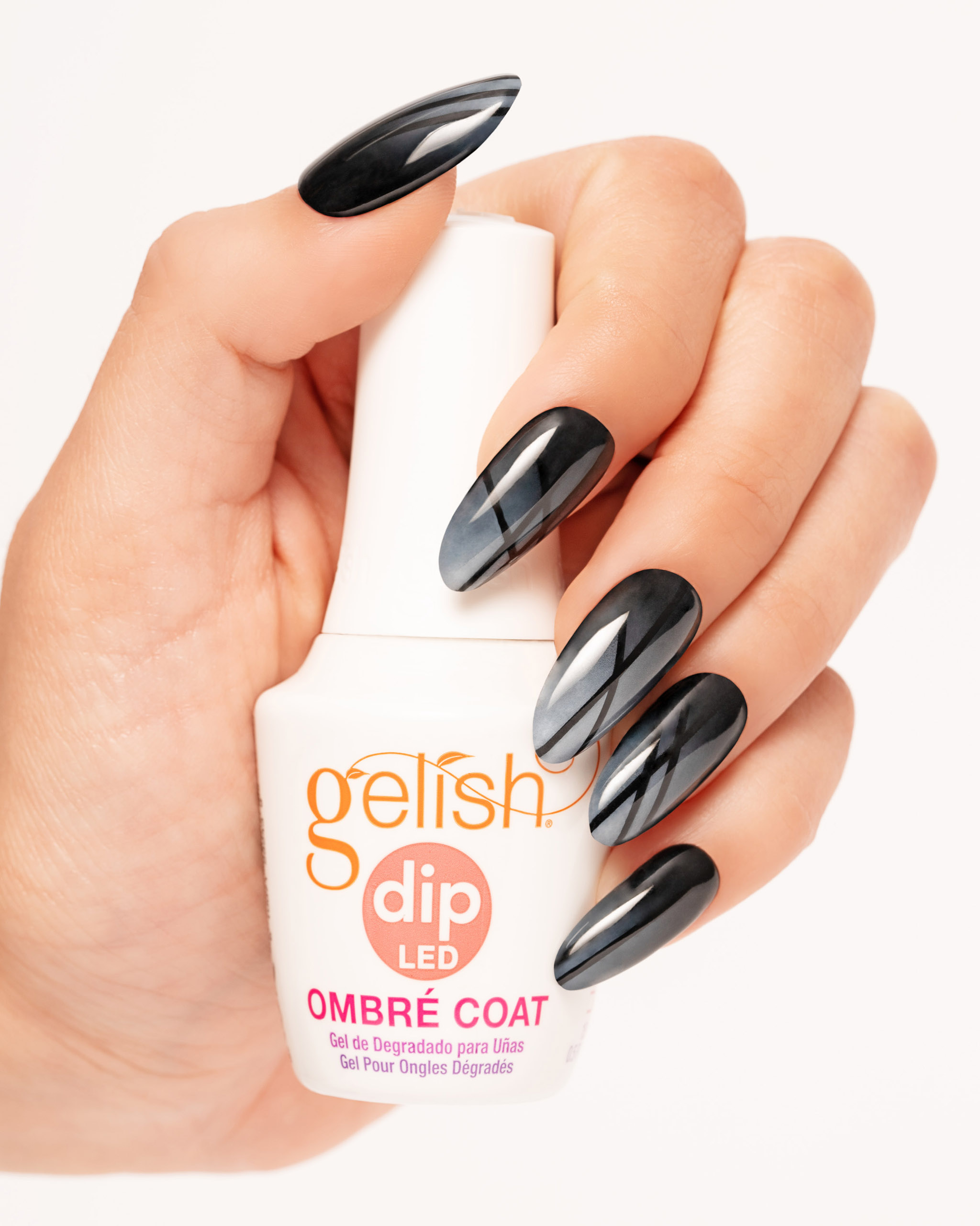 Black ombre nail polish