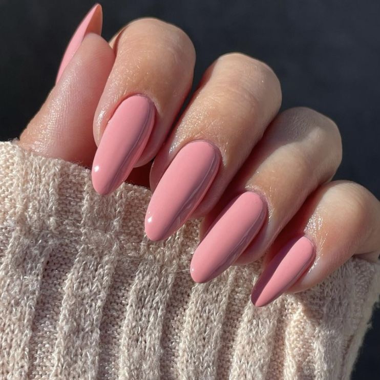 Pink manicure