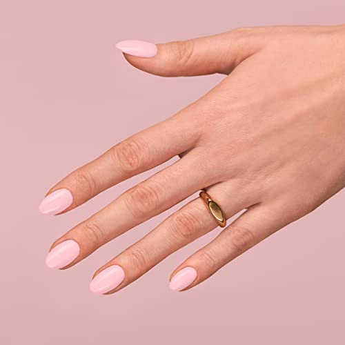Sheer pink nail polish