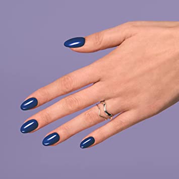 Blue nail polish