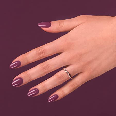 Purple nail polish