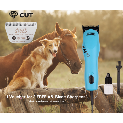 A dog and a horse on the cover of a WAHL product line, Professional Animal Grooming