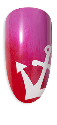 Anchor me down nail design inspired by Wild Romantics collection shades