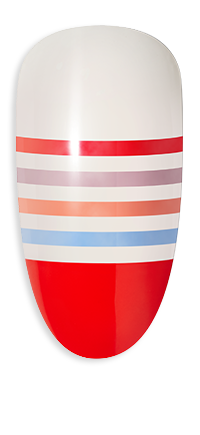 Lifeguard nail design inspired by Wild Romantics collection shades