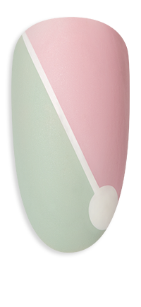 Mod garden nail design inspired by Wild Romantics collection shades