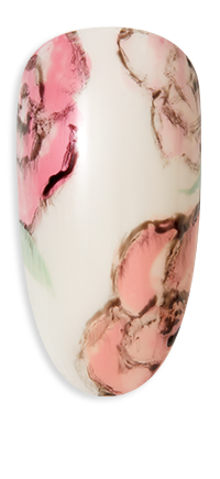 Powdered rose nail design inspired by  CND fall 2021 collection shades