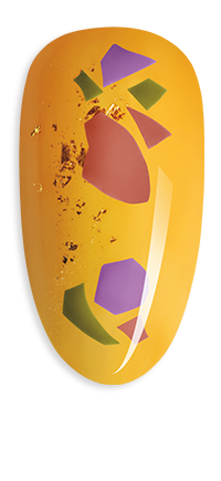 Terrazzo nail design inspired by CND fall 2021 collection shades