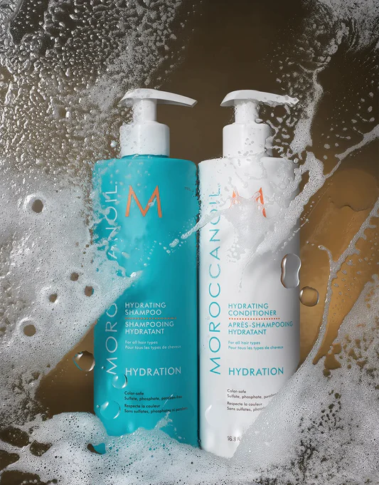 Two hair shapmoos from the Moroccanoil Hair Shampoo collection 