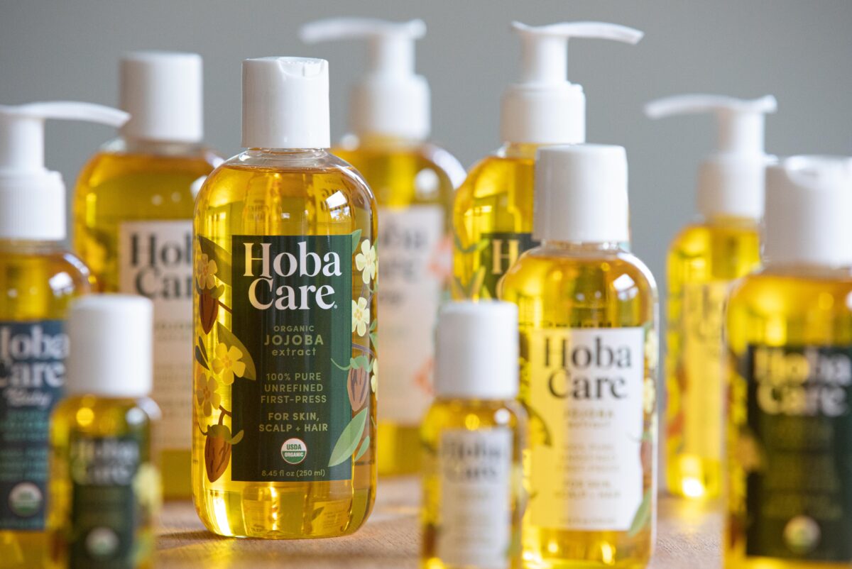 A collection the HobaCare brand products