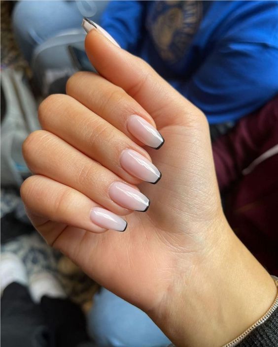 Skinny French Nails summer 2024 nail trend