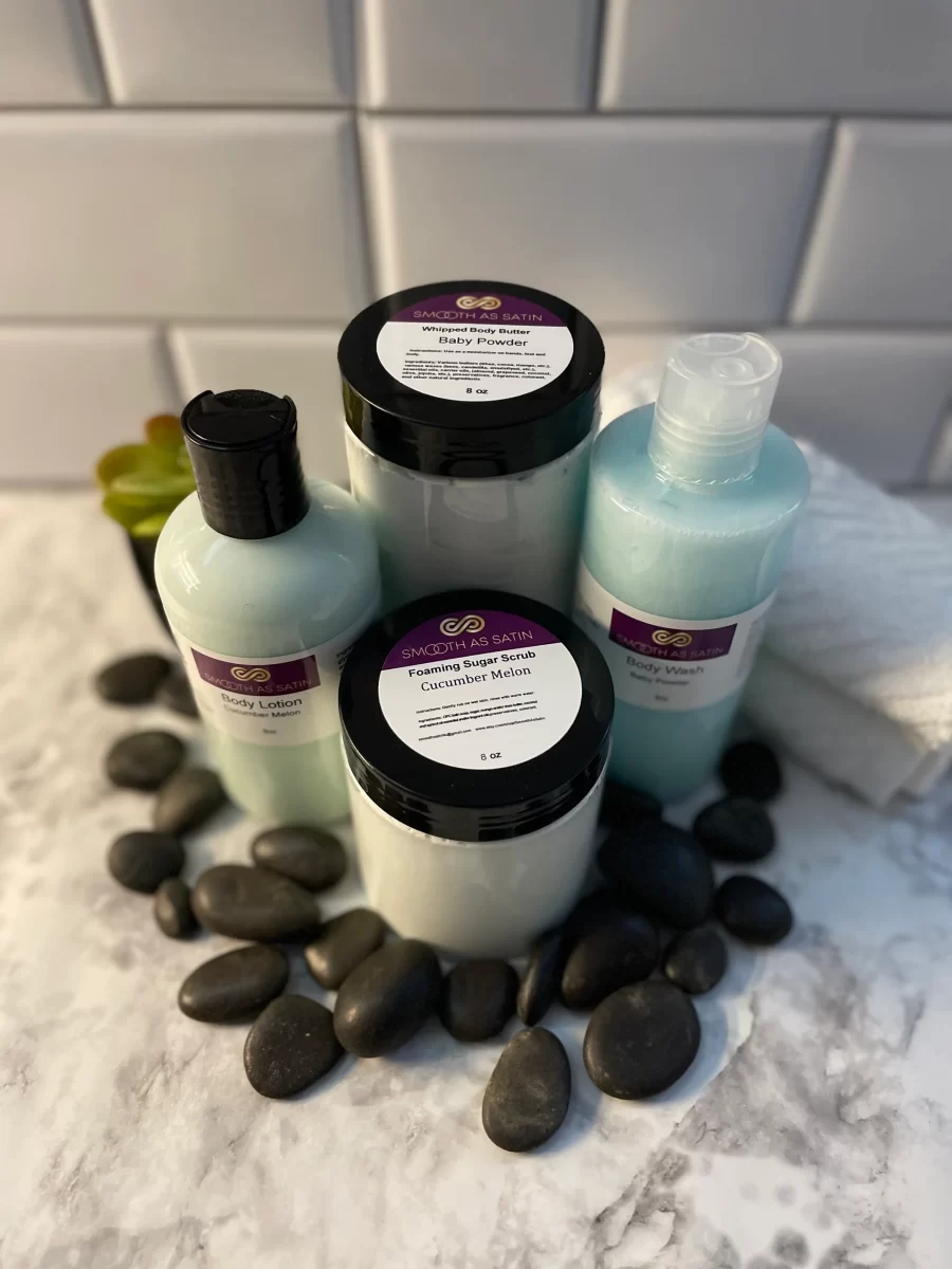 Skin Care products, cream, body lotion from Satin Smooth