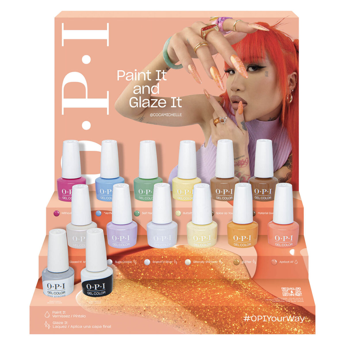 OPI Spring 2024 Gel Nail Polish Pop Display