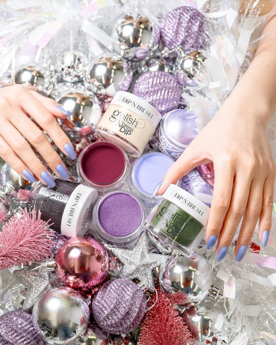 Gelish Dipping System, Dip Powder Nails, Express Dip Powder. Many colors of Dip Powder Nails