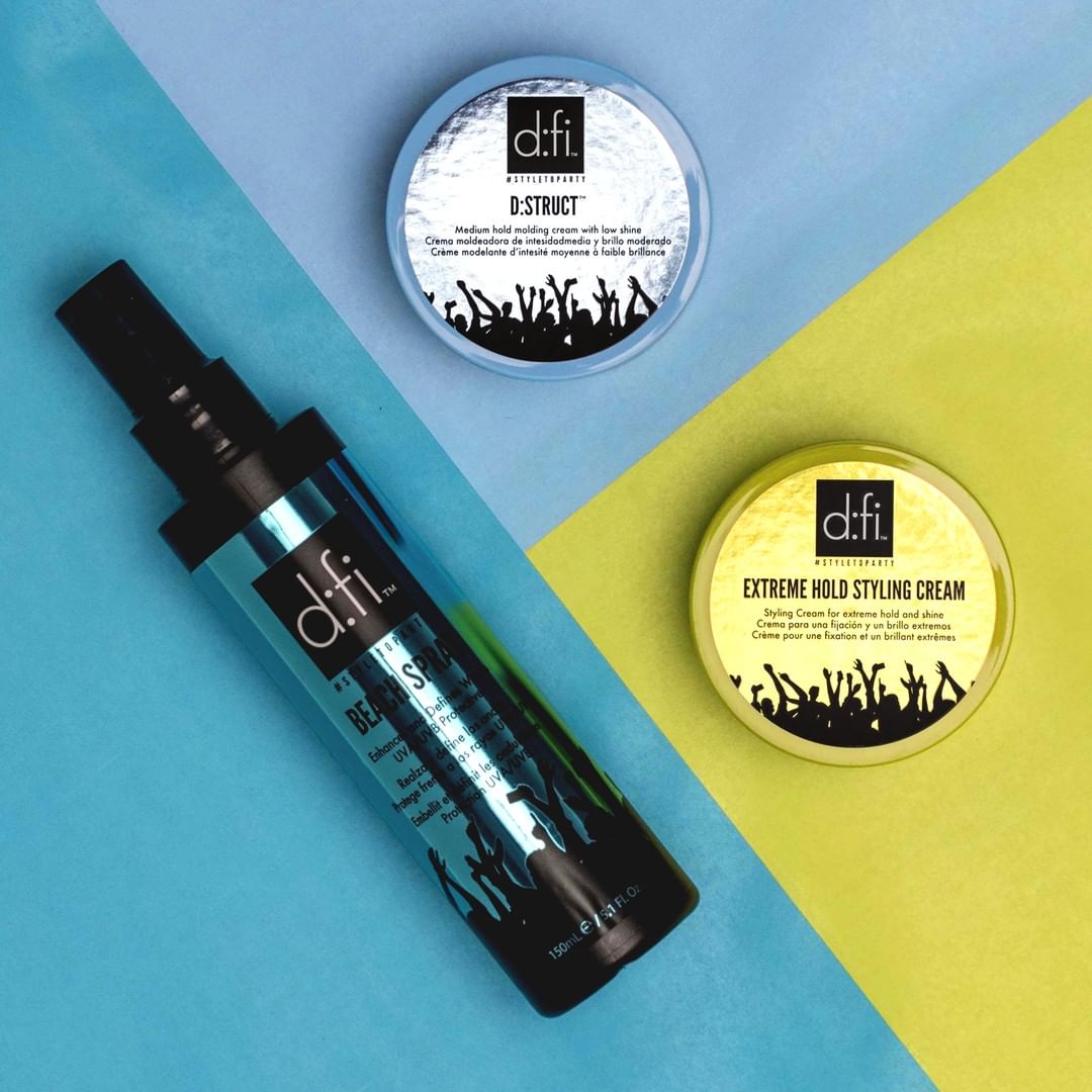 D:fi different hair products. spary
and creams