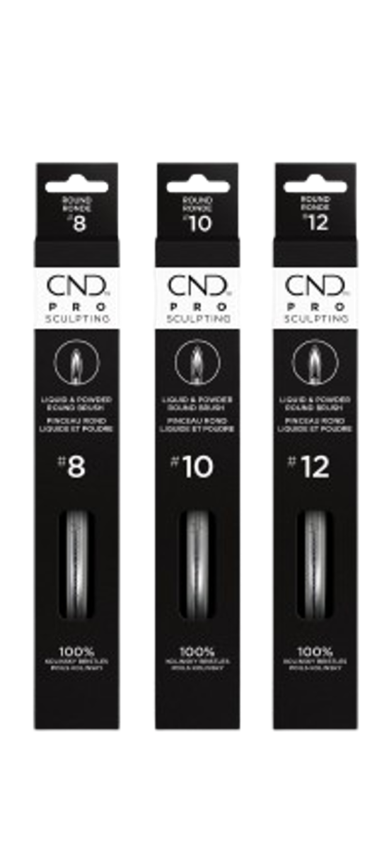 CND Pro Sculpting Liquid & Powder. CND nail brushes, CND Pro Sculpting Liquid & Powder