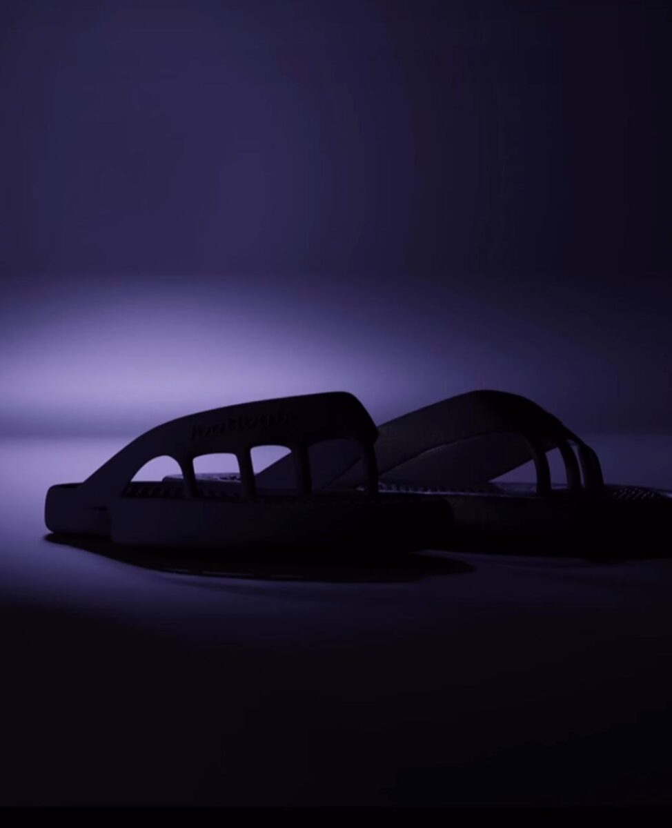 The new Footlogix Recovery Sandals 2024 against a dark blue background