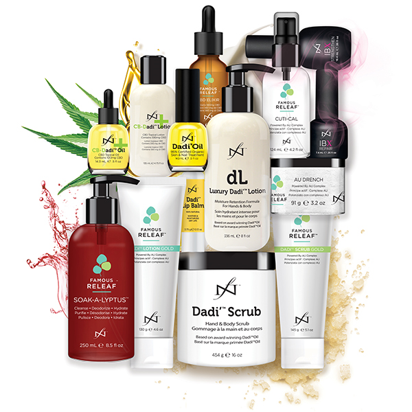 Famous Names products, Luxury Dadi' Lotion, Famous Releaf, CB-Dadi' Lotion, CB-Dadi' Oil