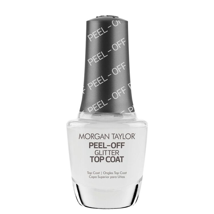 Morgan Taylor PEEL_OFF Glitter top coat bottle