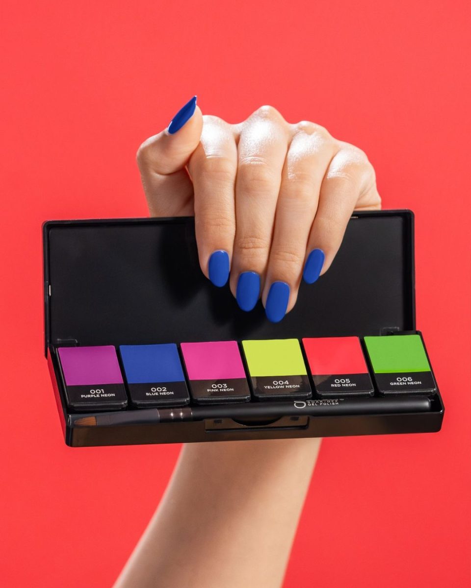 Neon & On & On, one of Gelish four new Solid Cream Gel Palettes.