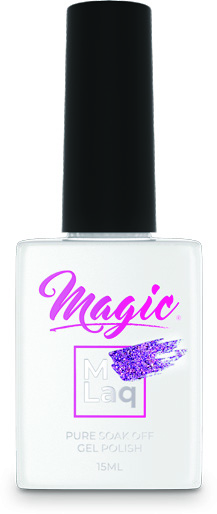 Lavender Cake bottle showcasing the shade from the new Magic Gel Fall 2024 Cozy Cafe Collection.