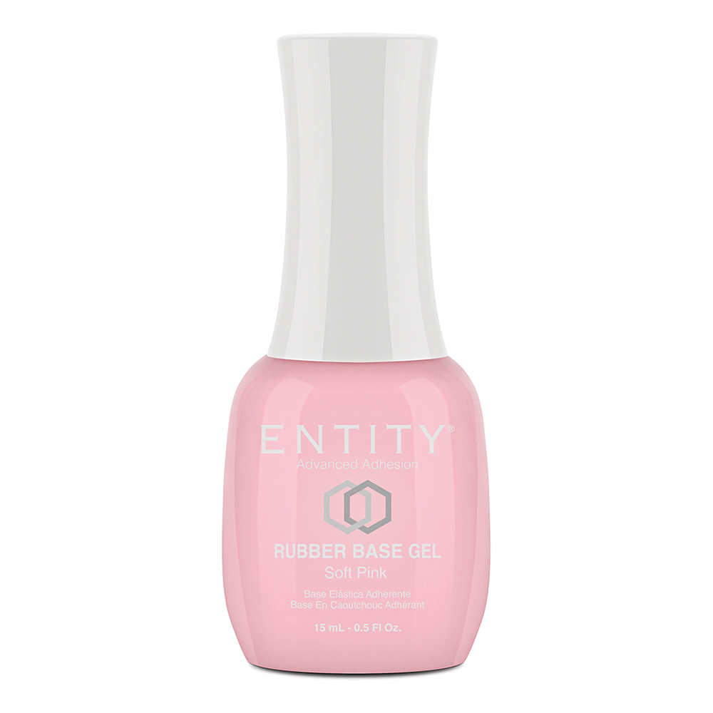 Entity Beauty's Rubber Base Gel, a base coat that self-levels, conceal flaws and ridges on the nail, and gives a smooth and perfect look to your nail design.