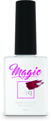 Red Velvet bottle showcasing the shade from the new Magic Gel Fall 2024 Cozy Cafe Collection.