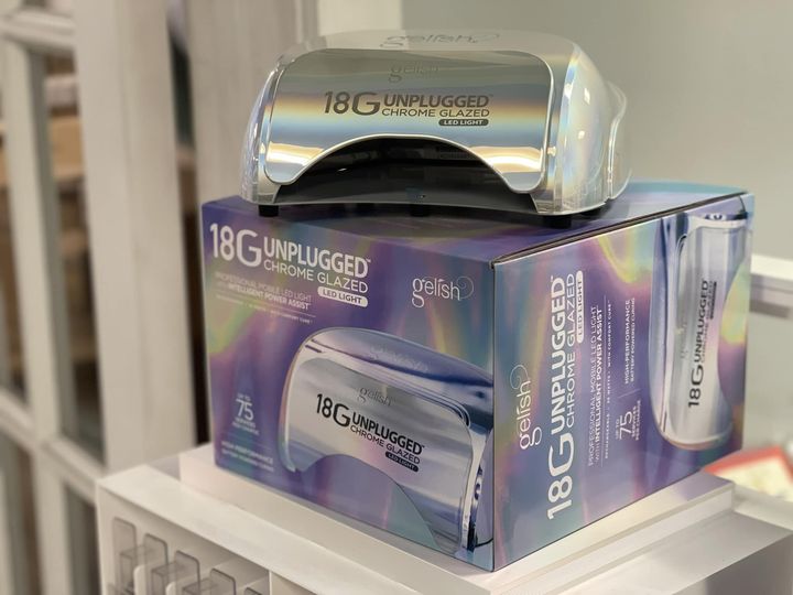 Gelish 18G Unplugged Chrome Glazed. LED Nail Lamp for nail salons. 2024 LED Nail Lamp.