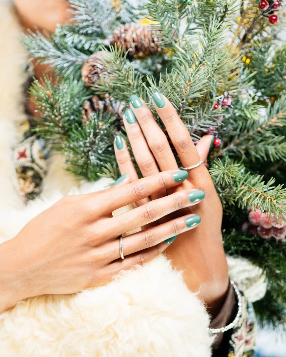 Slate green is known for its calming, earthy vibe—perfect for adding a sophisticated touch to everyday look! Bonus: It complements all skin tones, making it a must-have for every manicure. Entity Winter 2024 nail polish collection.