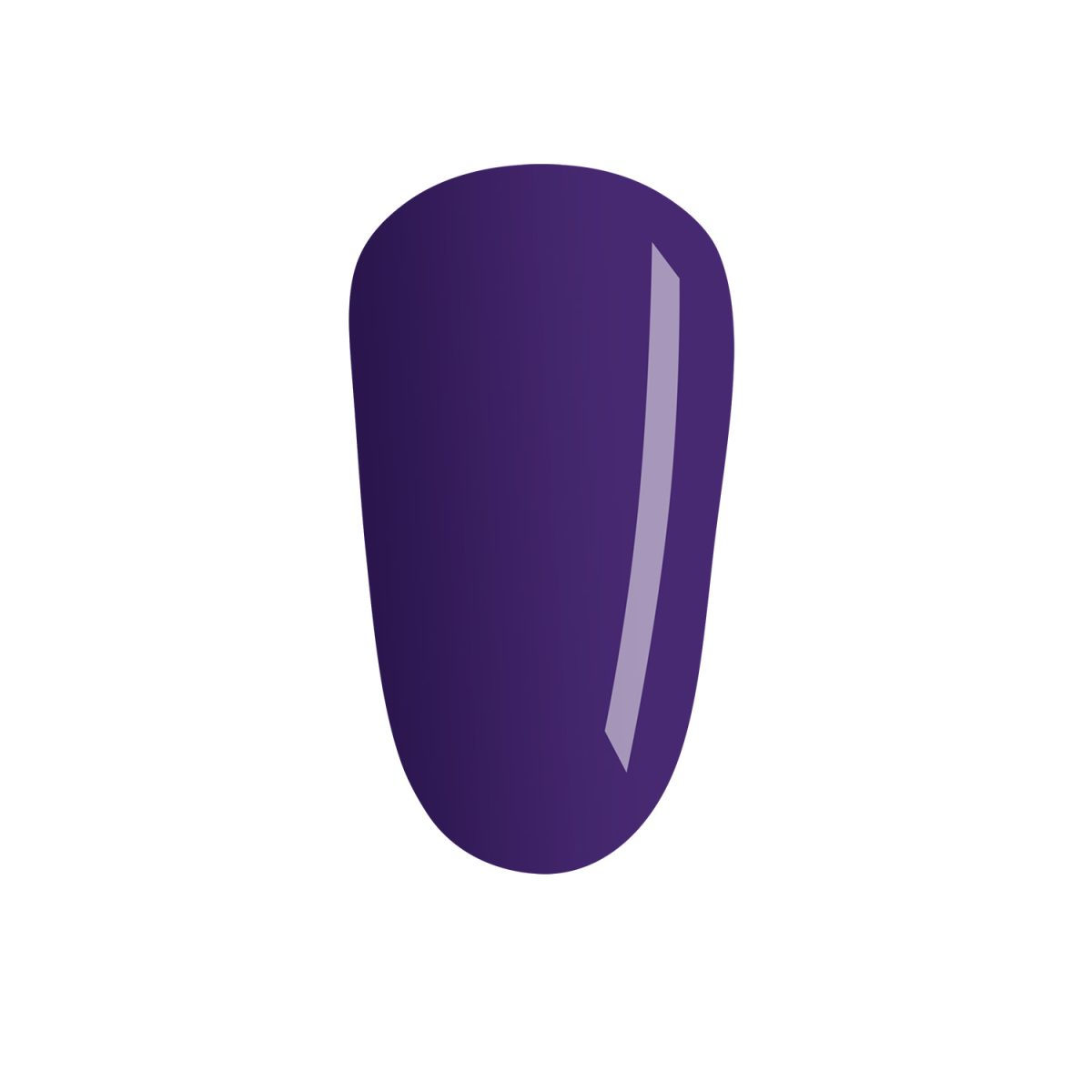 A nail painted with the new CND Shellac Battle Royale bottle shade from the QUEEN-TESSENTIAL, CND Winter 2024 collection.
