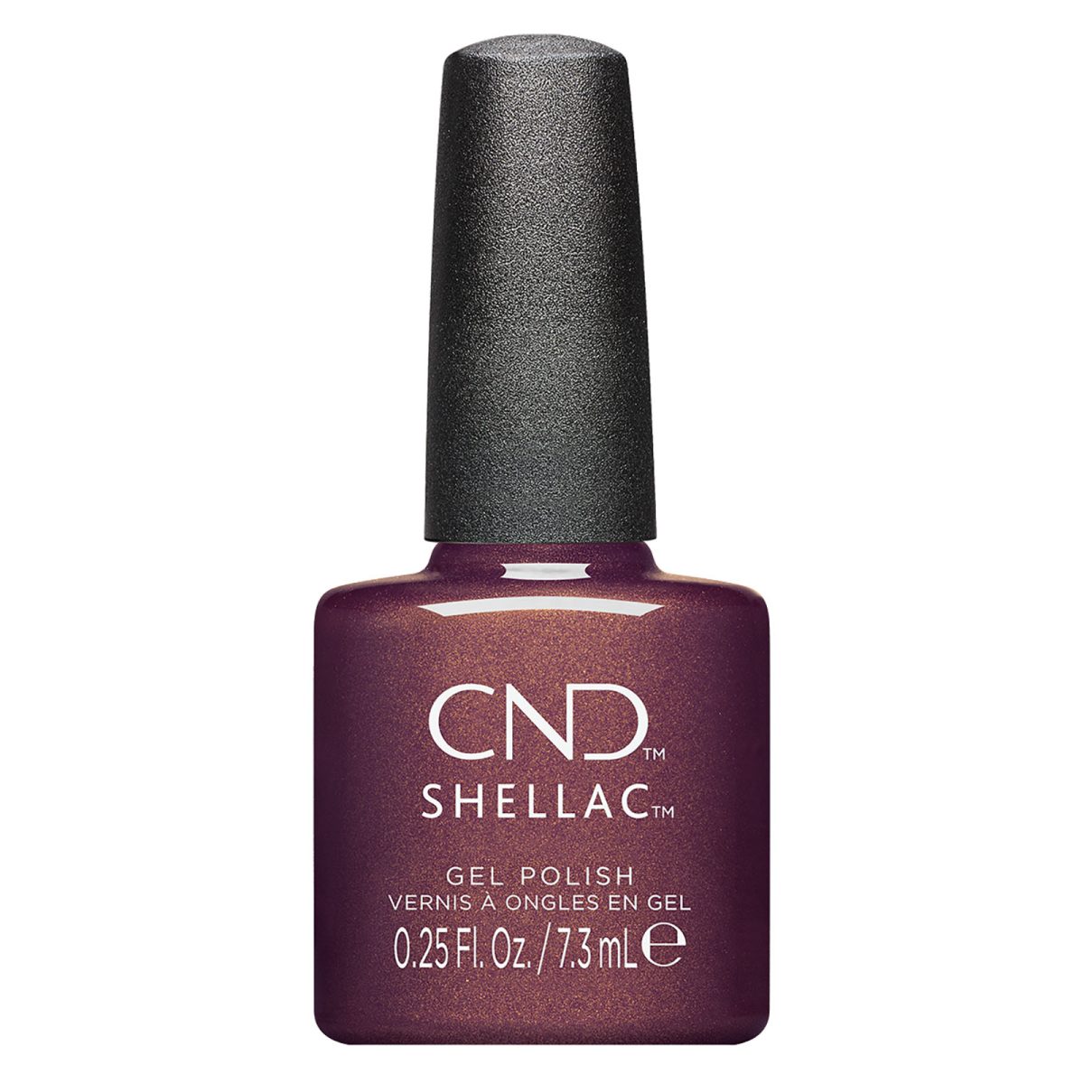 CND Shellac Purplexity bottle shade from the Dynamic Duality, CND Fall 2024 nail polish collection..