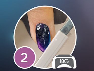 Gelish gel second application step