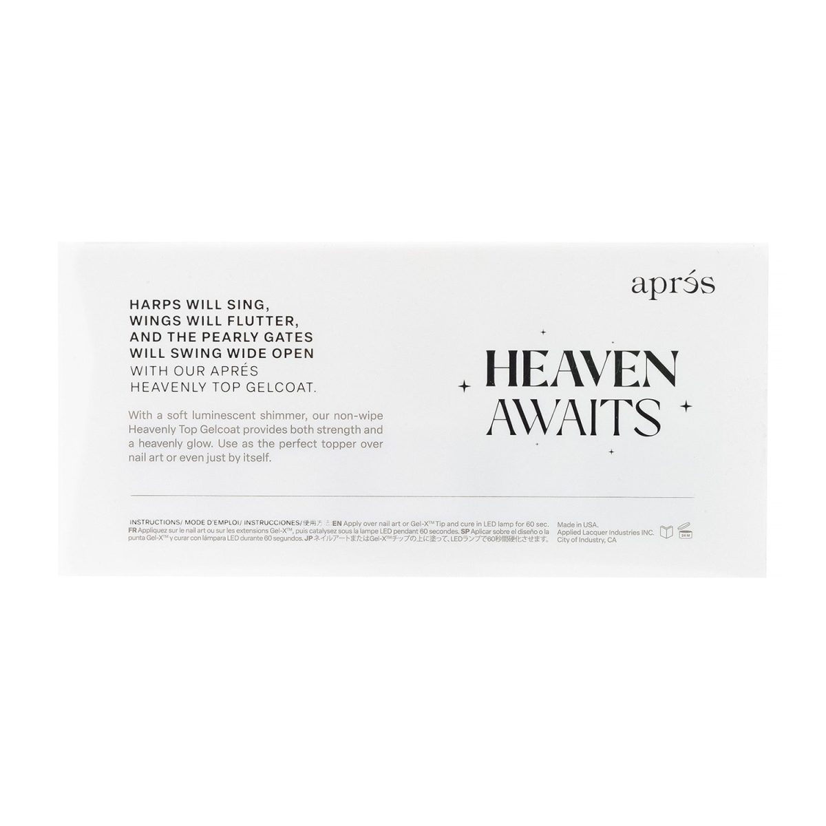 Apres Heavenly Top Coat benefits