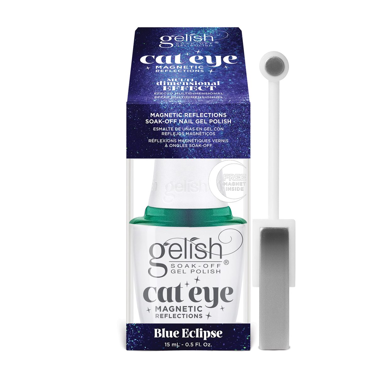 Blue Eclipse bottle shade from Gelish Cat Eye