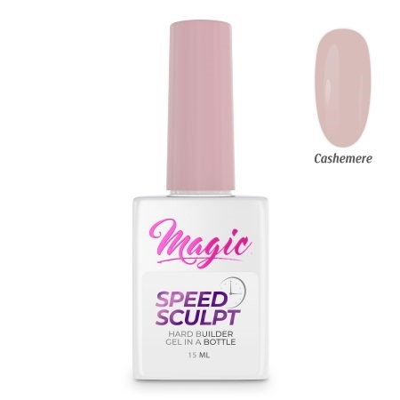 Magic Gel SpeedSculpt Cashemere shade, Hard Builder Gel. Speed Sculpt - Hard Builder Gel in a Bottle.