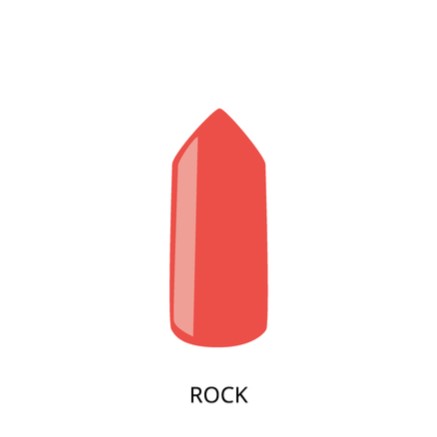 Rock nail shape. Red painted nail. female invoices nail with red polish. Nails care and fashion manicure in beauty salon for women.