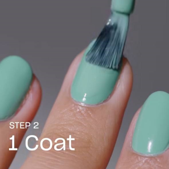 OPI RapiDry Quick-Dry Nail Polish second application step