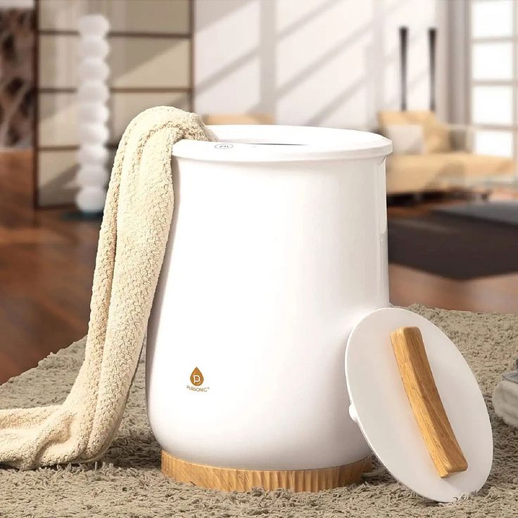 Towel Warmer. Bucket towel warmer style.