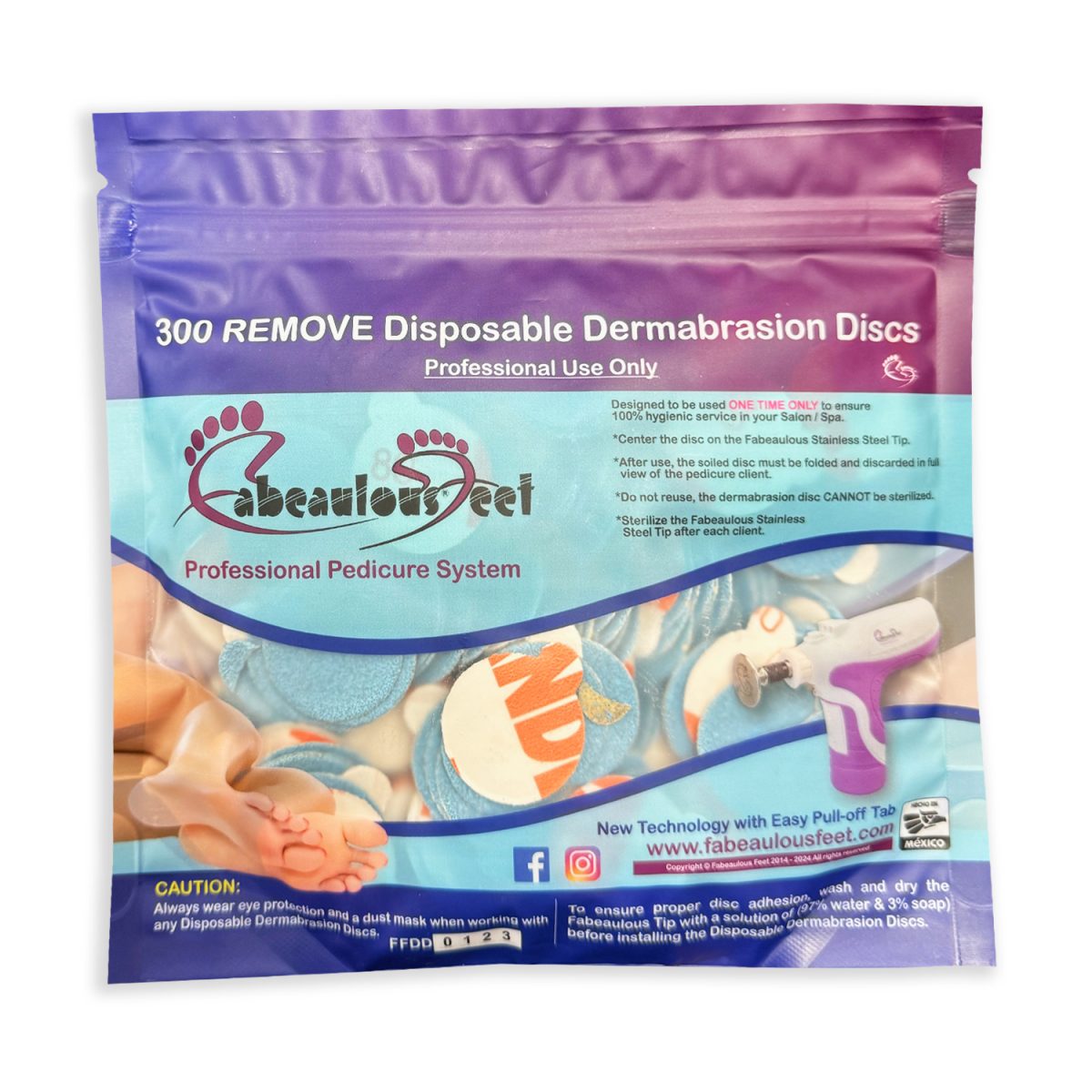 Fabeaulous Feet Disp. Dermabrasion Discs Remove 300PK