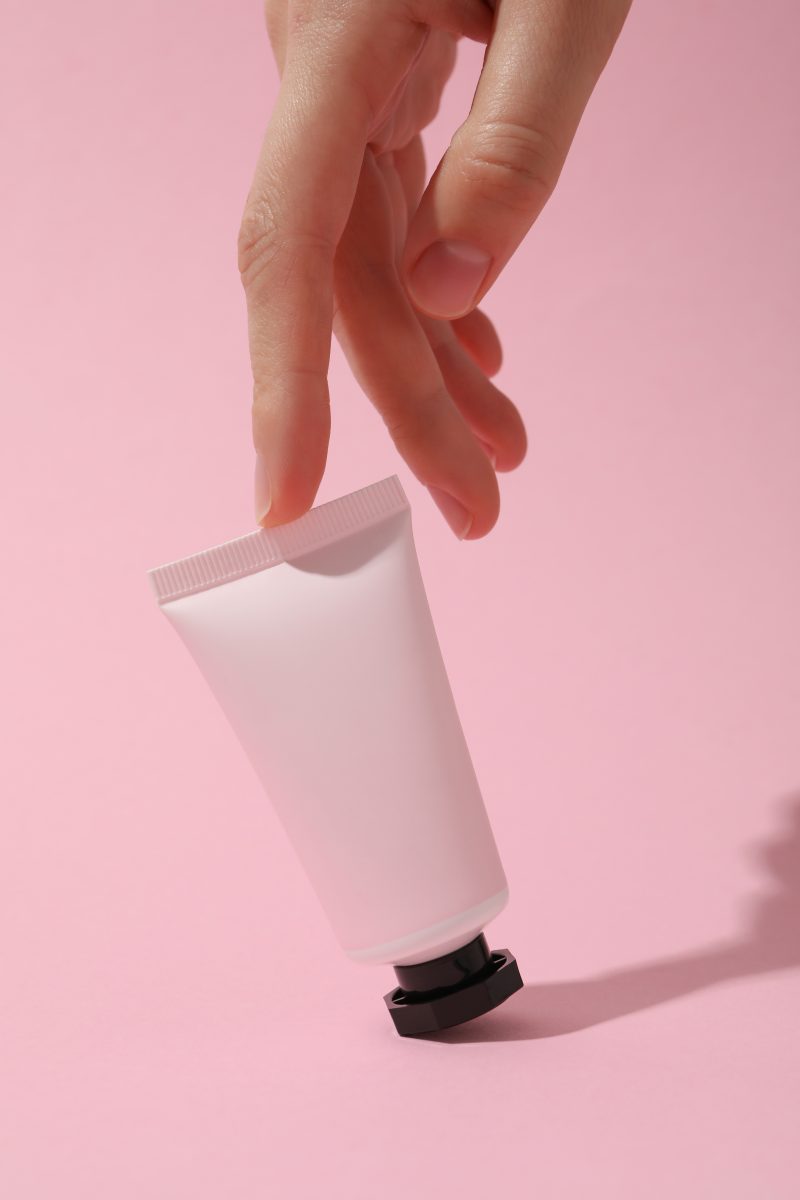 Concept of skin and body care, cream cosmetic. Vegan Body Creams