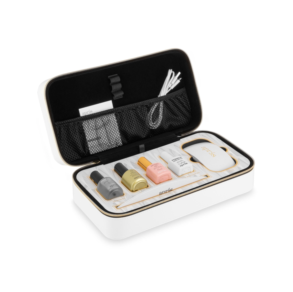 Apres French Manicure Gel-X™ Kit APGXSET-FM. Kit contents. French manicure kit.
