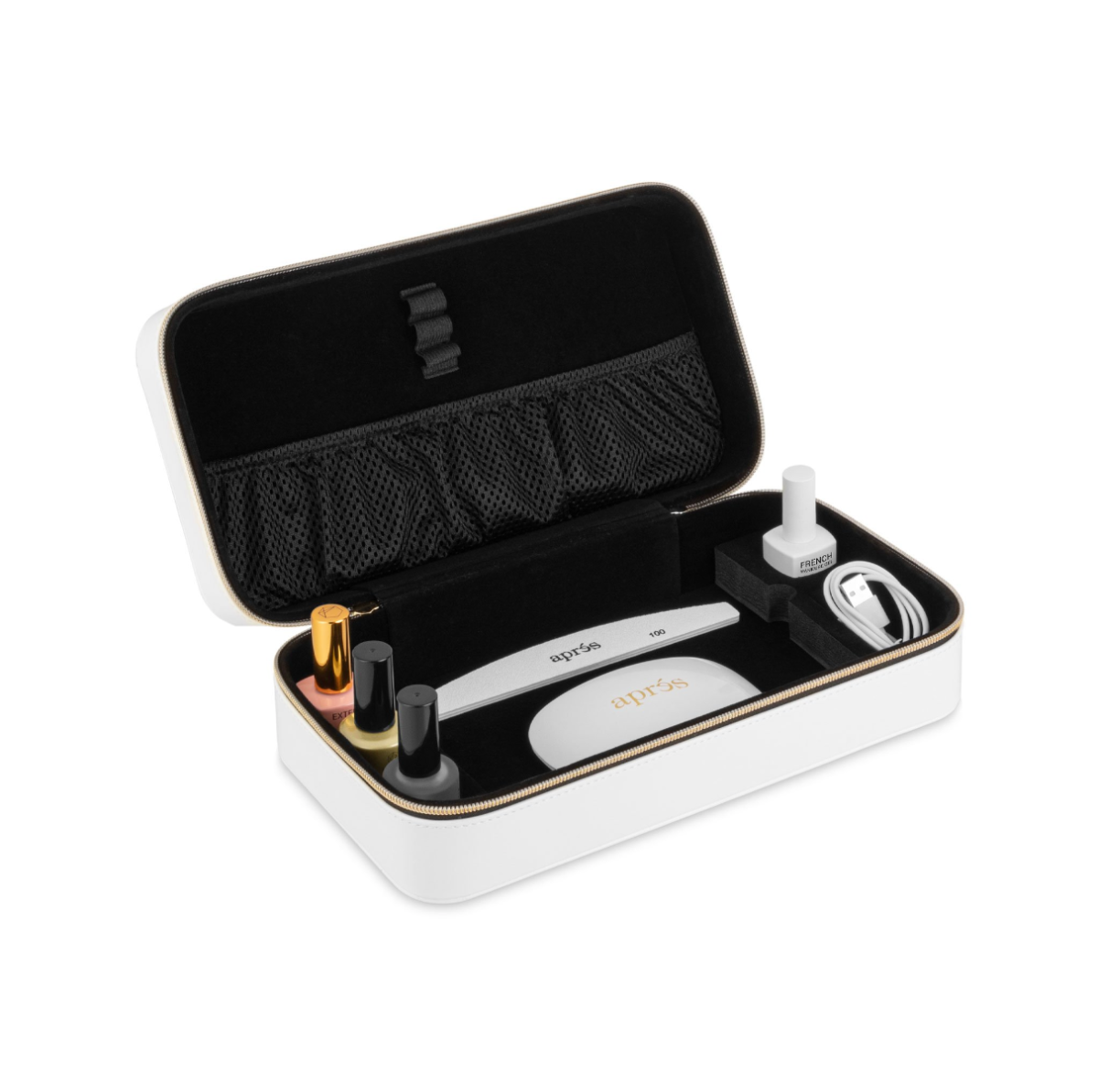 Kit contents. French manicure kit. Apres French Manicure kit
