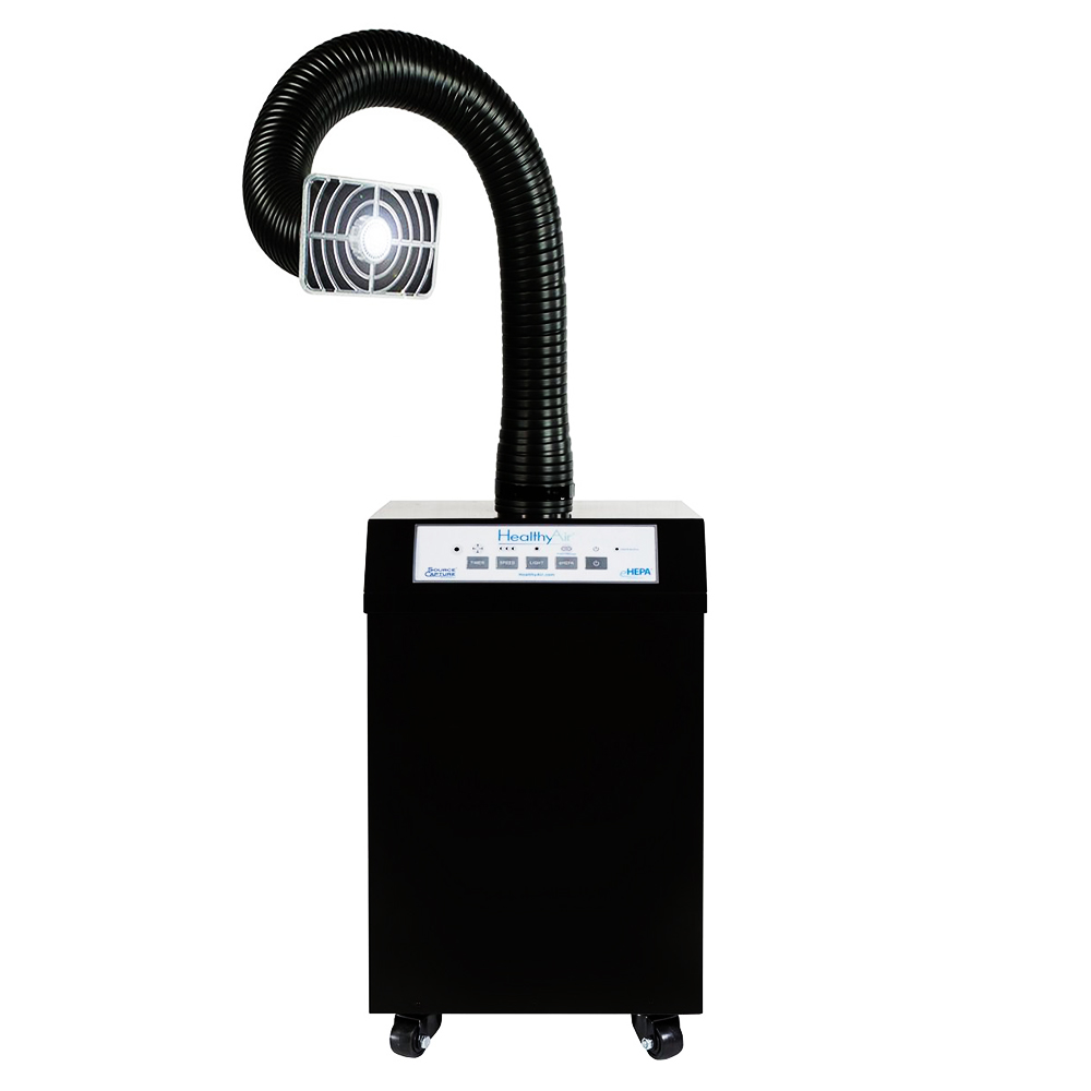HealthyAir Source Capture Air Purifier G4 Single. HealthyAir Systems for Cleaner, Safer Workspaces.
