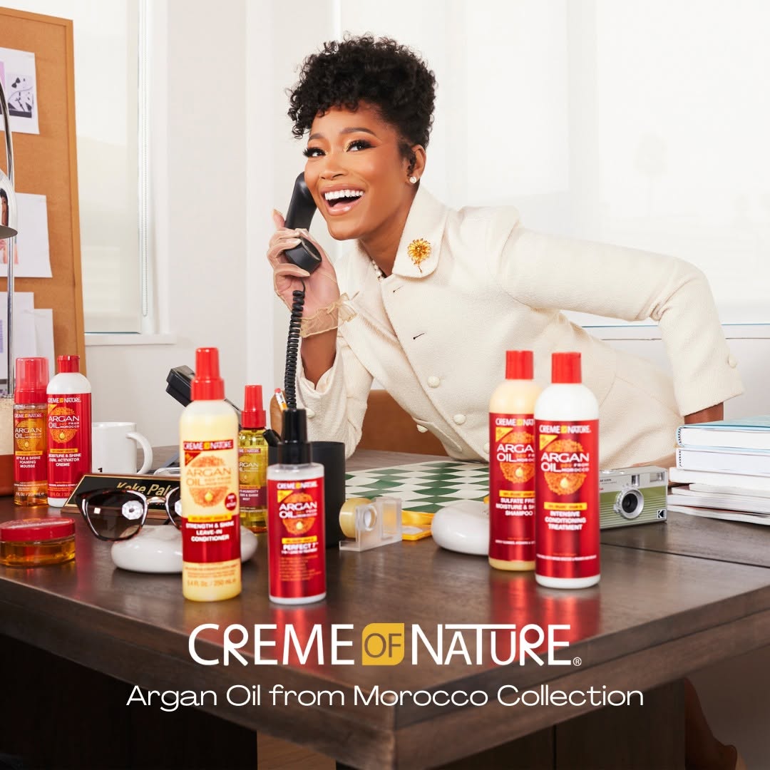luxurious Creme of Nature Argan Oil from Morocco Collection! 🌟 Infused with the richness of Moroccan Argan Oil, this collection nourishes, revitalizes, and adds a brilliant shine to your locks