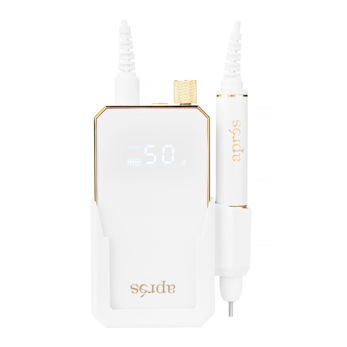 Aprés E-file - WHITE AP-6EFILE. Electronic nail file.