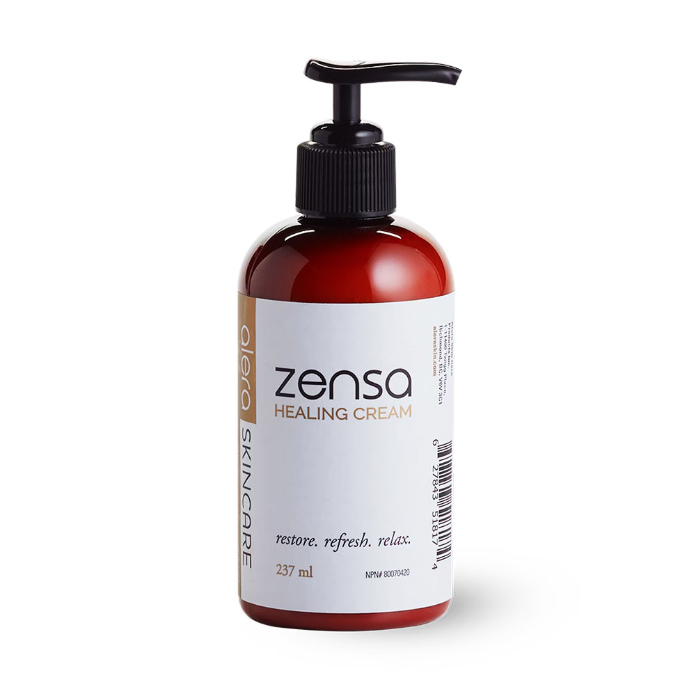 Zensa Healing Cream. Clinically proven to reduce itching, minimize scarring, treat skin conditions and promote easy recovery post-procedure.