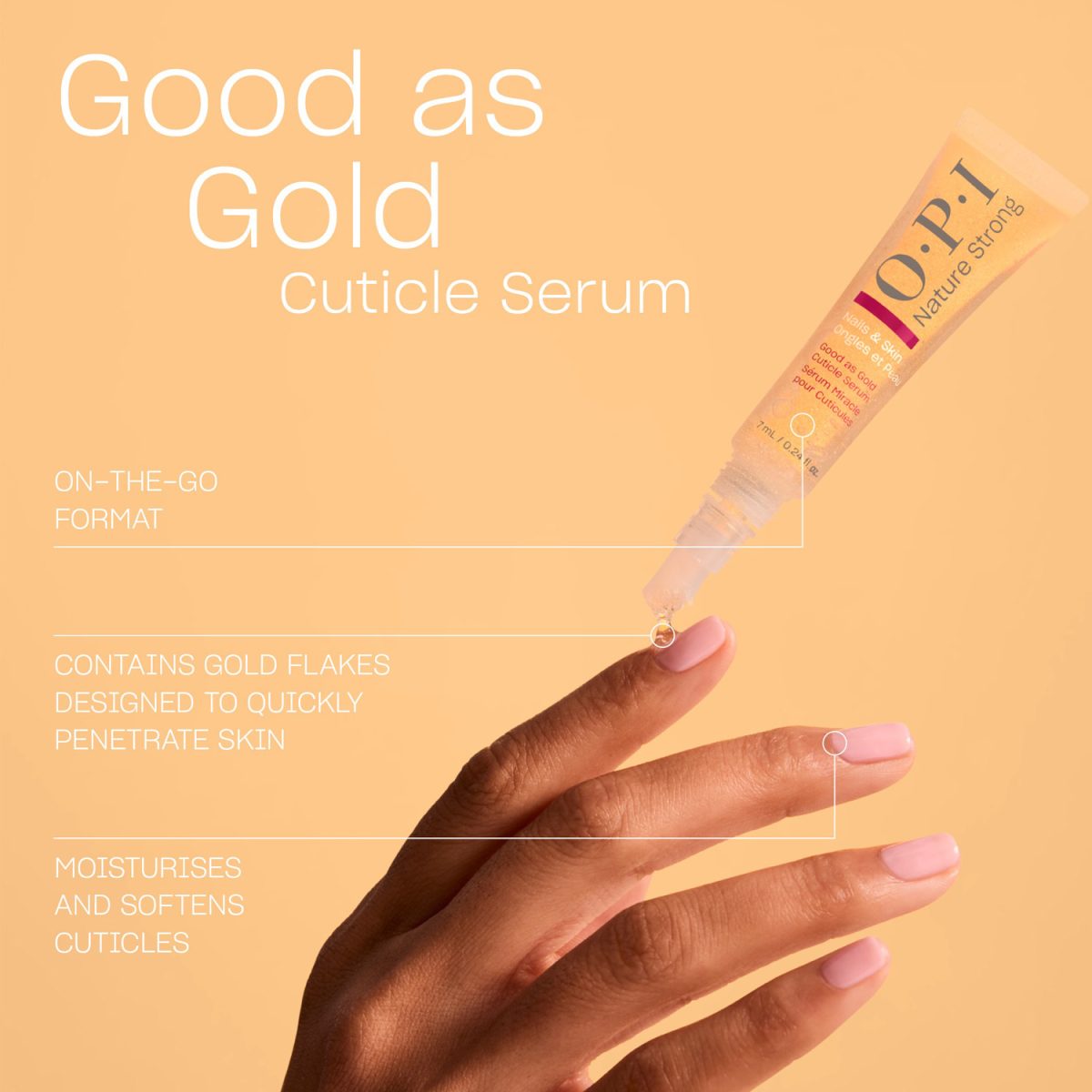 OPI Nature Strong Good as Gold Cuticle Serum benefits