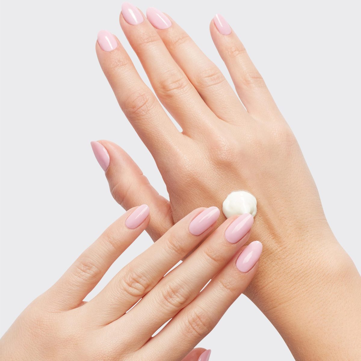 OPI Nature Strong Moisture Misson Hand & Foot Cream on hands